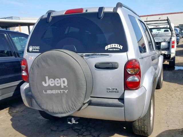 1J4GK58K46W252992 - 2006 JEEP LIBERTY LI SILVER photo 4