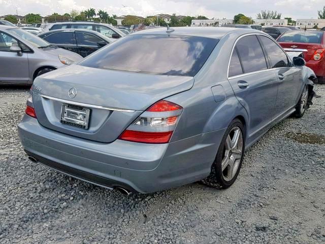 WDDNG71X17A109566 - 2007 MERCEDES-BENZ S 550 SILVER photo 4