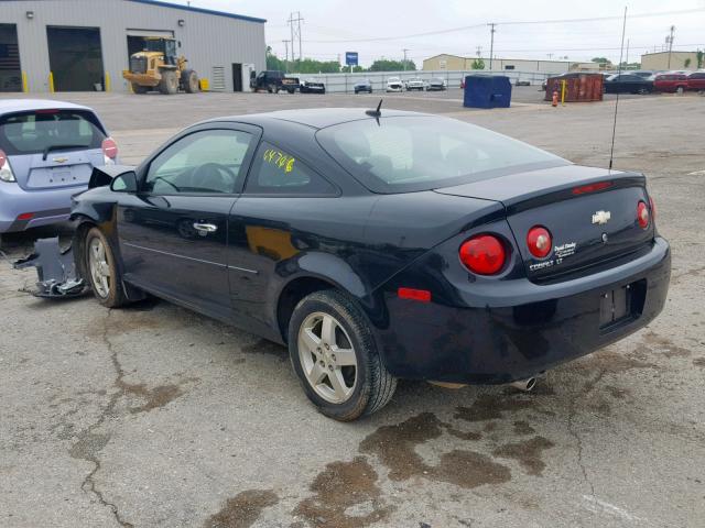 1G1AF1F59A7154705 - 2010 CHEVROLET COBALT 2LT BLACK photo 3