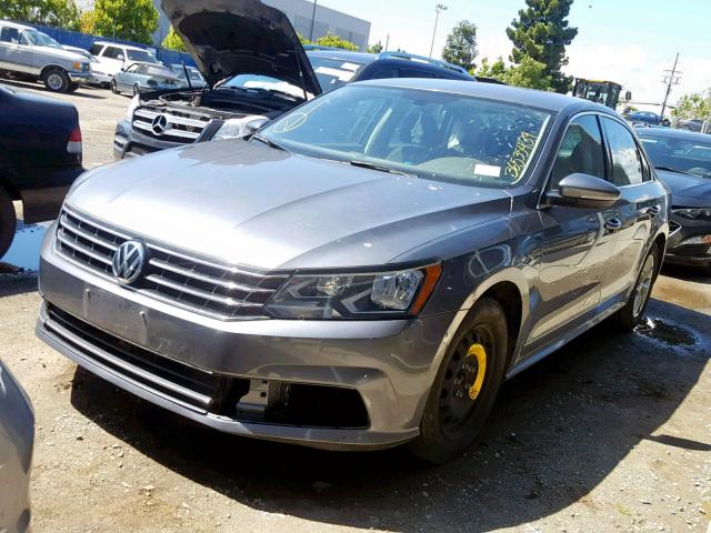 1VWAT7A36GC054549 - 2016 VOLKSWAGEN PASSAT GRAY photo 2