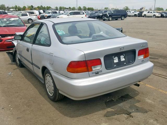 1HGEJ6122VL030419 - 1997 HONDA CIVIC DX SILVER photo 3