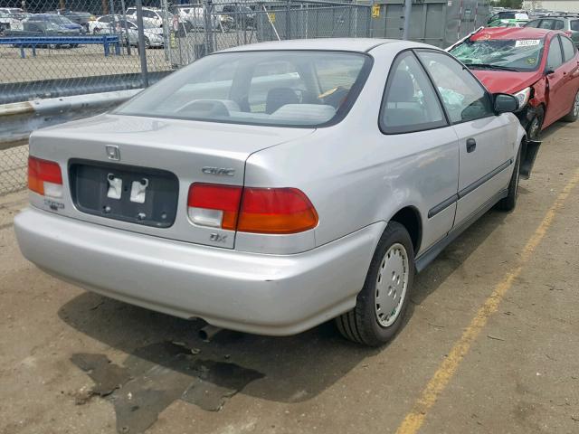 1HGEJ6122VL030419 - 1997 HONDA CIVIC DX SILVER photo 4