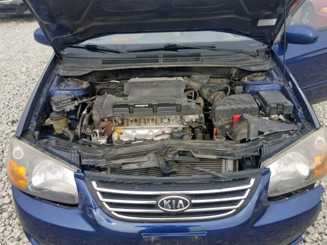 KNAFE221595638058 - 2009 KIA SPECTRA EX BLUE photo 7