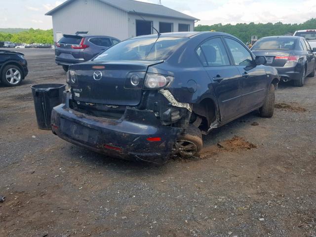 JM1BK32G581166535 - 2008 MAZDA 3 I GRAY photo 4