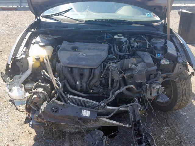 JM1BK32G581166535 - 2008 MAZDA 3 I GRAY photo 7