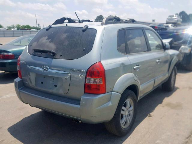 KM8JN12D57U643163 - 2007 HYUNDAI TUCSON SE GREEN photo 4