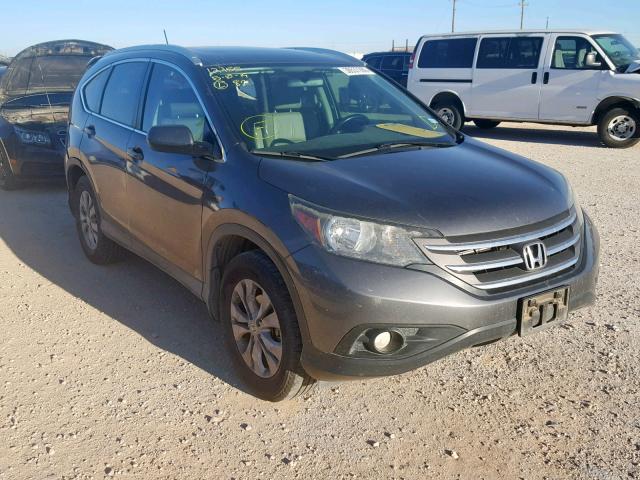 2HKRM4H78DH670909 - 2013 HONDA CR-V EXL GRAY photo 1