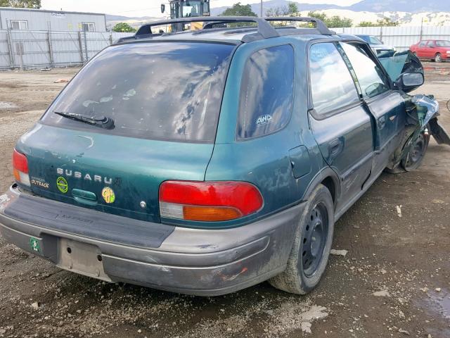 JF1GF4853XG806586 - 1999 SUBARU IMPREZA OU GREEN photo 4