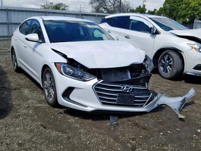 5NPD84LF2JH330874 - 2018 HYUNDAI ELANTRA SE WHITE photo 1