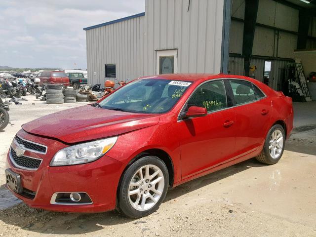 1G11F5SR1DF125838 - 2013 CHEVROLET MALIBU 2LT RED photo 2