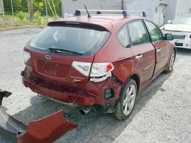 JF1GH6D6XBH818533 - 2011 SUBARU IMPREZA OU MAROON photo 4