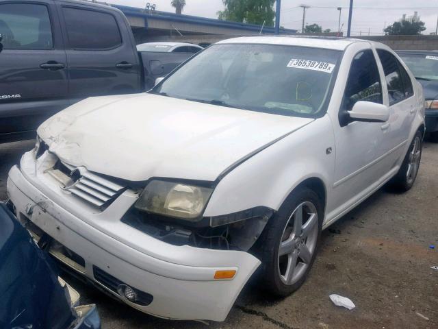 3VWSK29M41M043921 - 2001 VOLKSWAGEN JETTA GLS WHITE photo 2