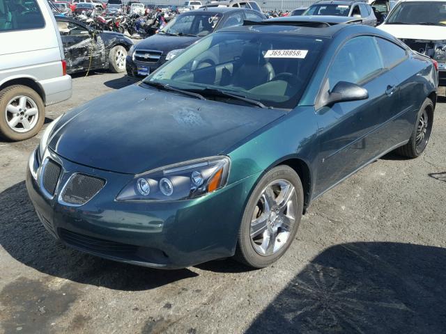 1G2ZH158364178978 - 2006 PONTIAC G6 GT GREEN photo 2