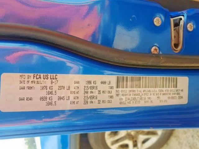 3C4NJCAB9JT148110 - 2018 JEEP COMPASS SP 蓝色 照片 10