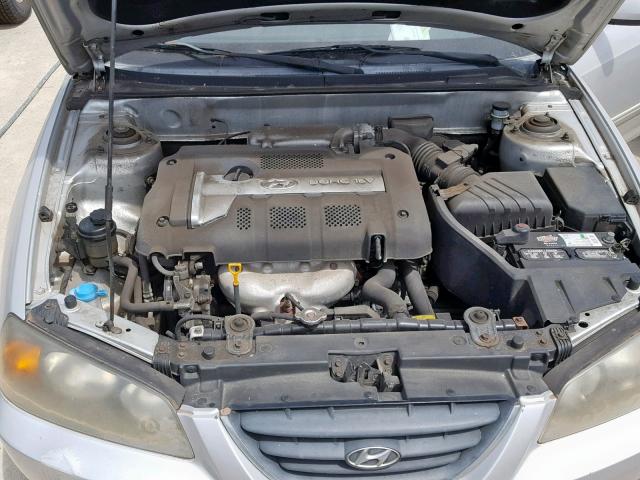 KMHDN46D75U001291 - 2005 HYUNDAI ELANTRA GL SILVER photo 7