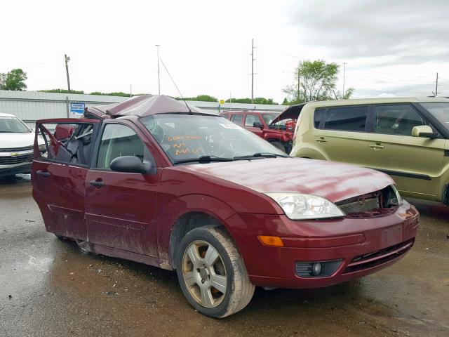 1FAFP34N26W108886 - 2006 FORD FOCUS ZX4 RED photo 1