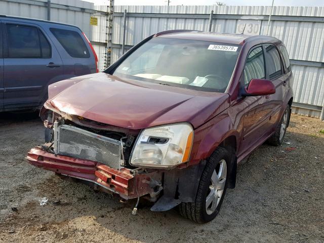 2CNDL037396210335 - 2009 CHEVROLET EQUINOX SP MAROON photo 2