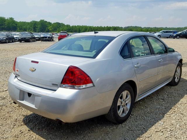 2G1WA5E32E1172249 - 2014 CHEVROLET IMPALA LIM SILVER photo 4