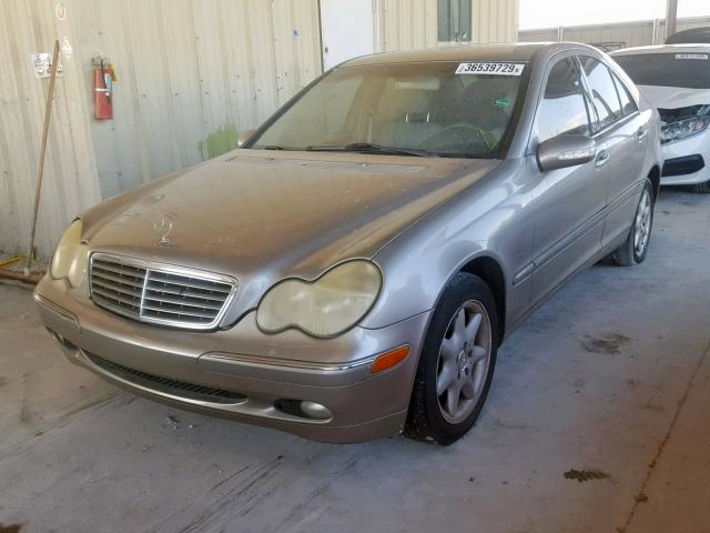 WDBRF61JX3A451255 - 2003 MERCEDES-BENZ C 240 GRAY photo 2