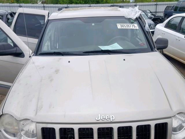 1J8GR48K37C514301 - 2007 JEEP GRAND CHER SILVER photo 7