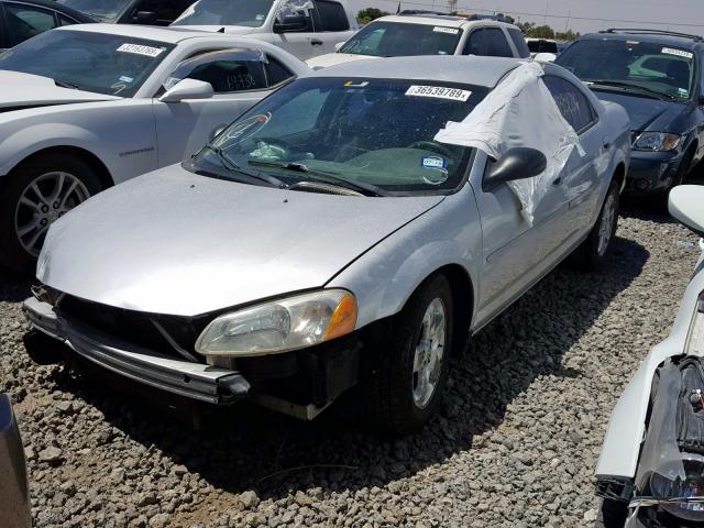 1B3EL46X02N281877 - 2002 DODGE STRATUS SE SILVER photo 2