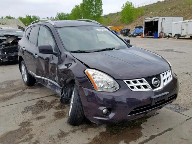 JN8AS5MV6DW144418 - 2013 NISSAN ROGUE S BLACK photo 1