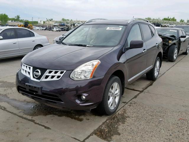 JN8AS5MV6DW144418 - 2013 NISSAN ROGUE S BLACK photo 2