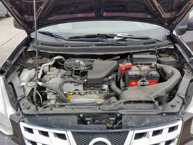 JN8AS5MV6DW144418 - 2013 NISSAN ROGUE S BLACK photo 7