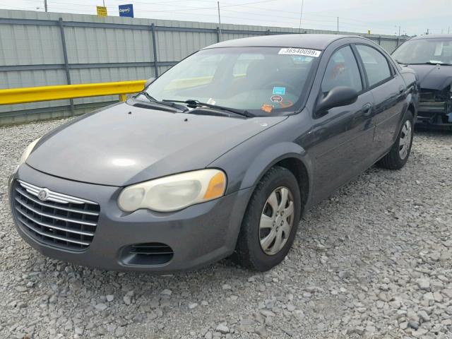 1C3EL46TX4N355664 - 2004 CHRYSLER SEBRING LX GRAY photo 2