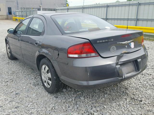 1C3EL46TX4N355664 - 2004 CHRYSLER SEBRING LX GRAY photo 3