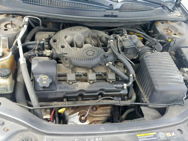 1C3EL46TX4N355664 - 2004 CHRYSLER SEBRING LX GRAY photo 7