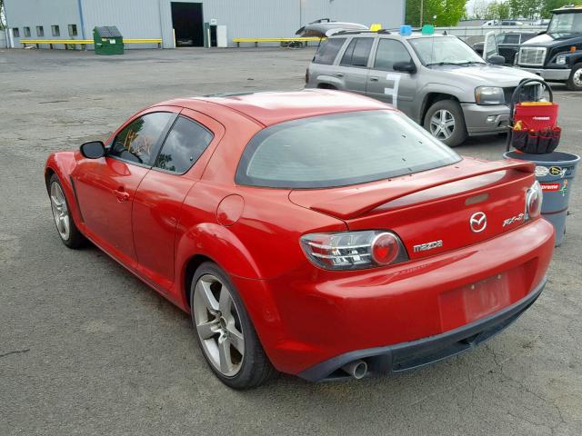 JM1FE173380214378 - 2008 MAZDA RX8 RED photo 3