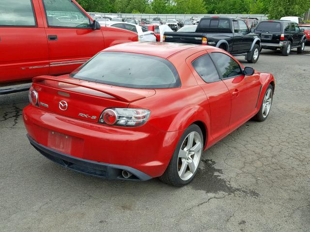 JM1FE173380214378 - 2008 MAZDA RX8 RED photo 4