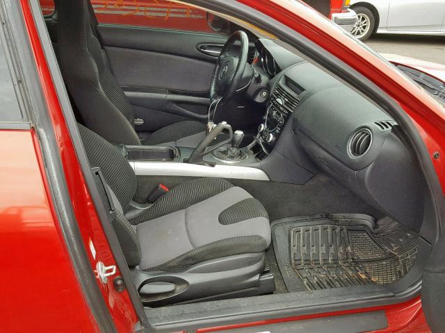 JM1FE173380214378 - 2008 MAZDA RX8 RED photo 5