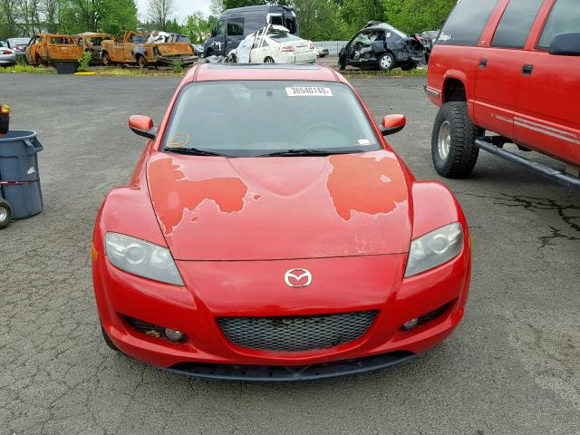 JM1FE173380214378 - 2008 MAZDA RX8 RED photo 9