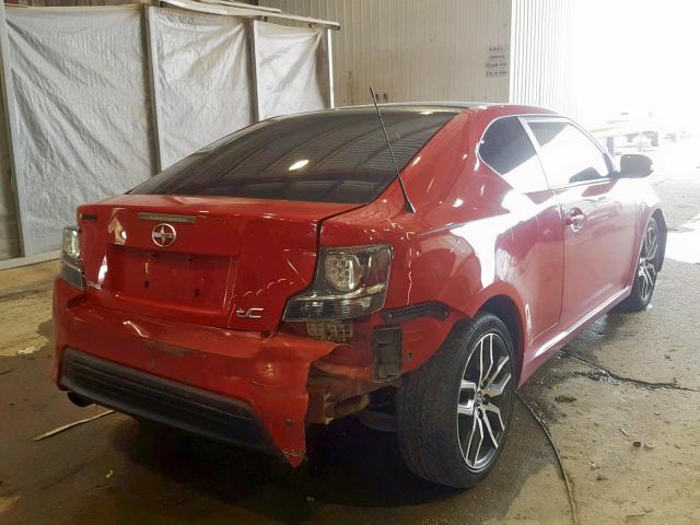 JTKJF5C75E3083786 - 2014 TOYOTA SCION TC RED photo 4