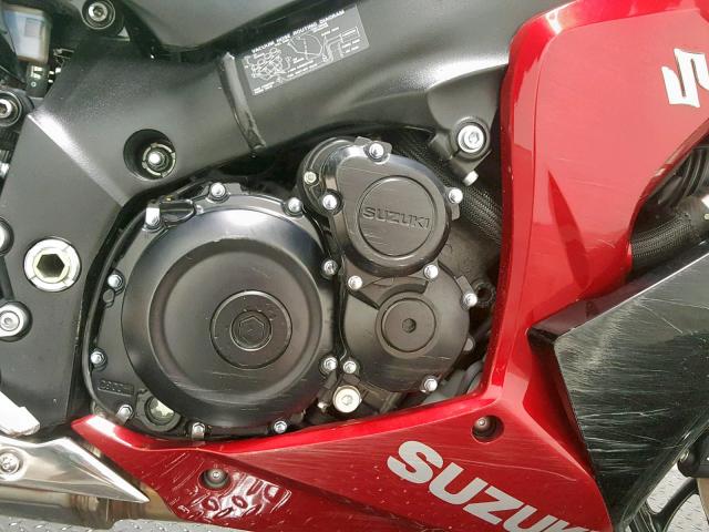 JS1GT7CA1G2100832 - 2016 SUZUKI GSX-S1000F RED photo 5