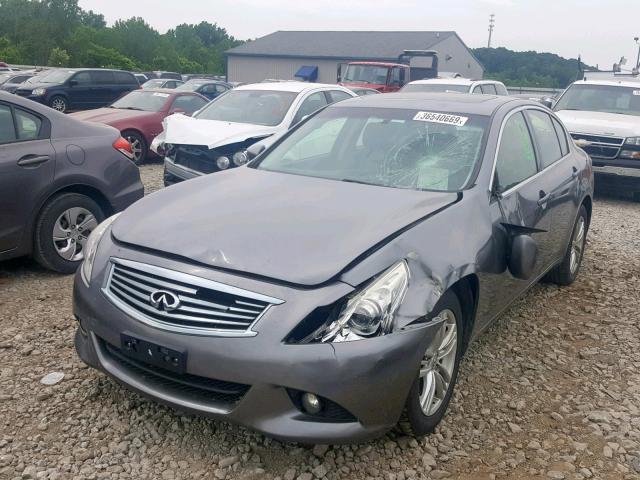 JN1CV6ARXDM764213 - 2013 INFINITI G37 GRAY photo 2