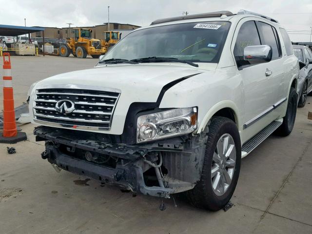 5N3ZA0NF3AN909231 - 2010 INFINITI QX56 WHITE photo 2