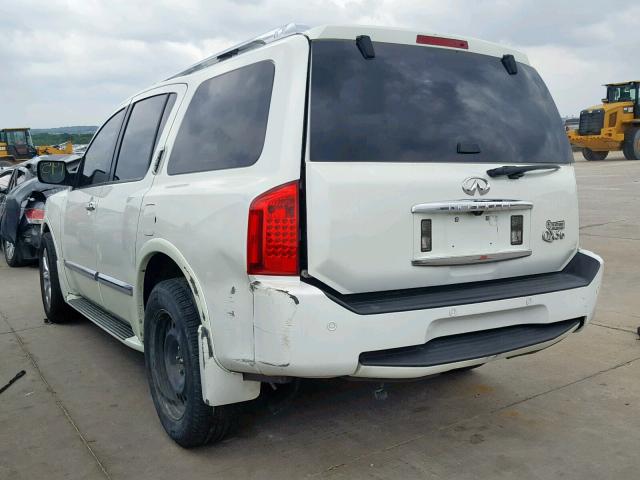 5N3ZA0NF3AN909231 - 2010 INFINITI QX56 WHITE photo 3