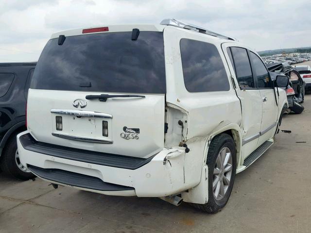 5N3ZA0NF3AN909231 - 2010 INFINITI QX56 WHITE photo 4