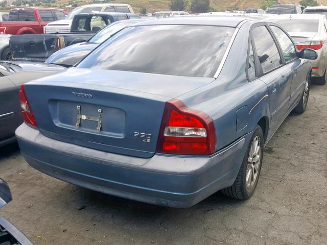 YV1TS94D111175131 - 2001 VOLVO S80 BLUE photo 4