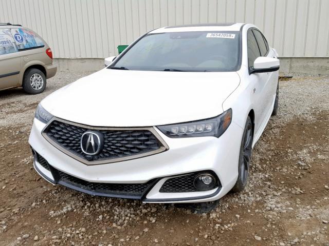 19UUB3F80JA801793 - 2018 ACURA TLX ELITE WHITE photo 2