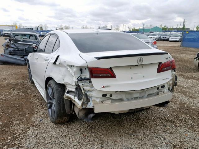 19UUB3F80JA801793 - 2018 ACURA TLX ELITE WHITE photo 3