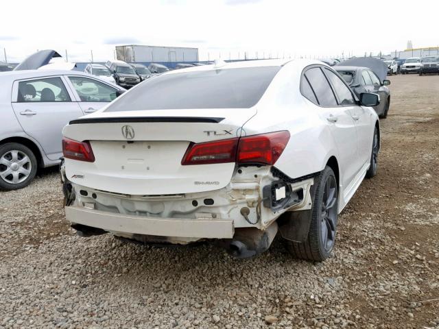 19UUB3F80JA801793 - 2018 ACURA TLX ELITE WHITE photo 4