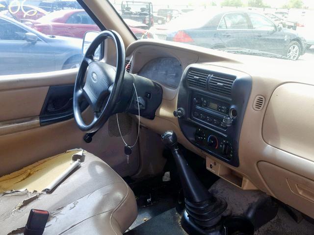 1FTYR10D12PA29888 - 2002 FORD RANGER GOLD photo 9