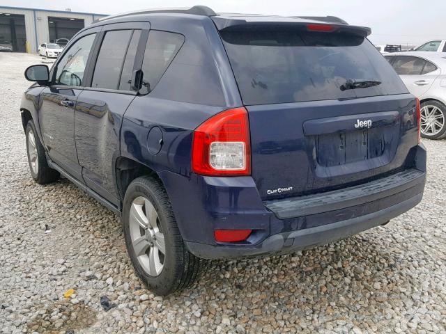 1C4NJCBB8DD283264 - 2013 JEEP COMPASS SP ლურჯი ფოტო 3
