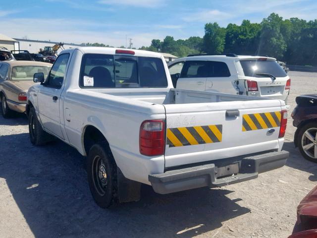 1FTYR10D52PB31176 - 2002 FORD RANGER WHITE photo 3