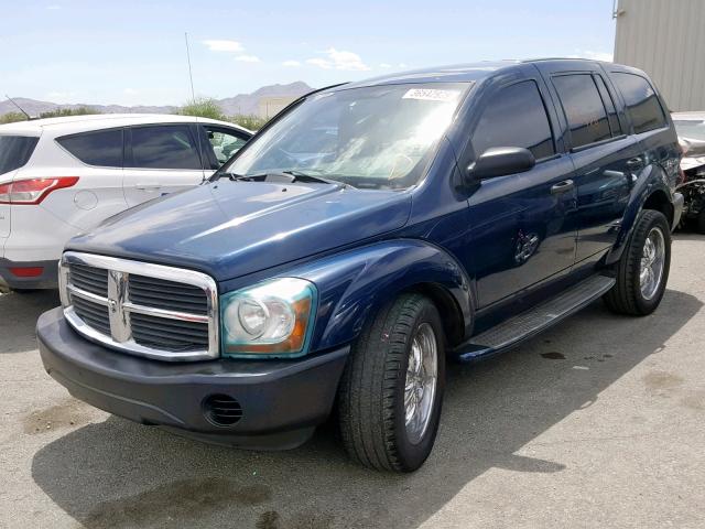 1D4HB38N55F518885 - 2005 DODGE DURANGO ST BLUE photo 2