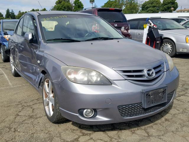 JM1BK143541126187 - 2004 MAZDA 3 HATCHBAC GRAY photo 1